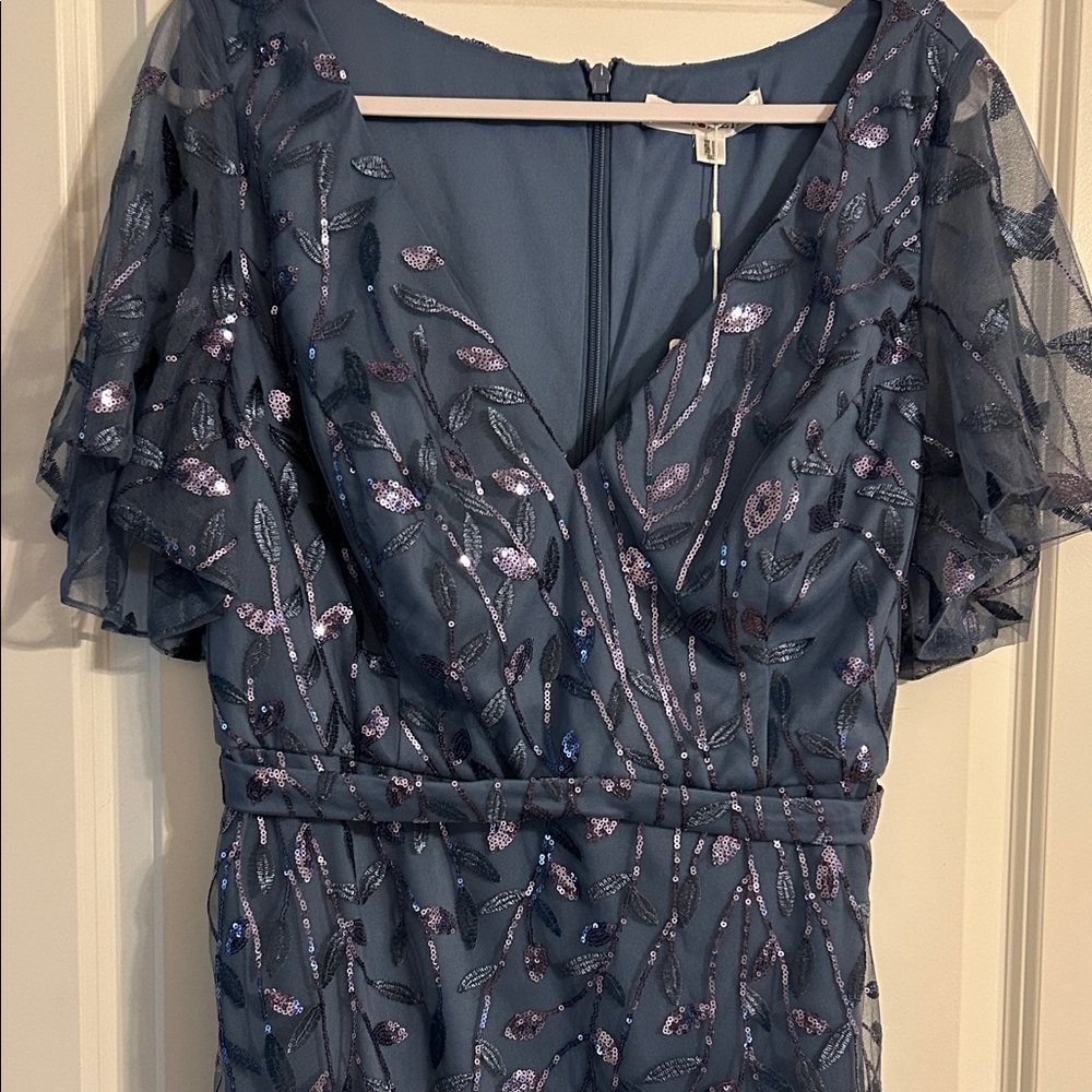 Ever Pretty Blue and Purple Embroidered Wedding Dress - Picture 2 of 3